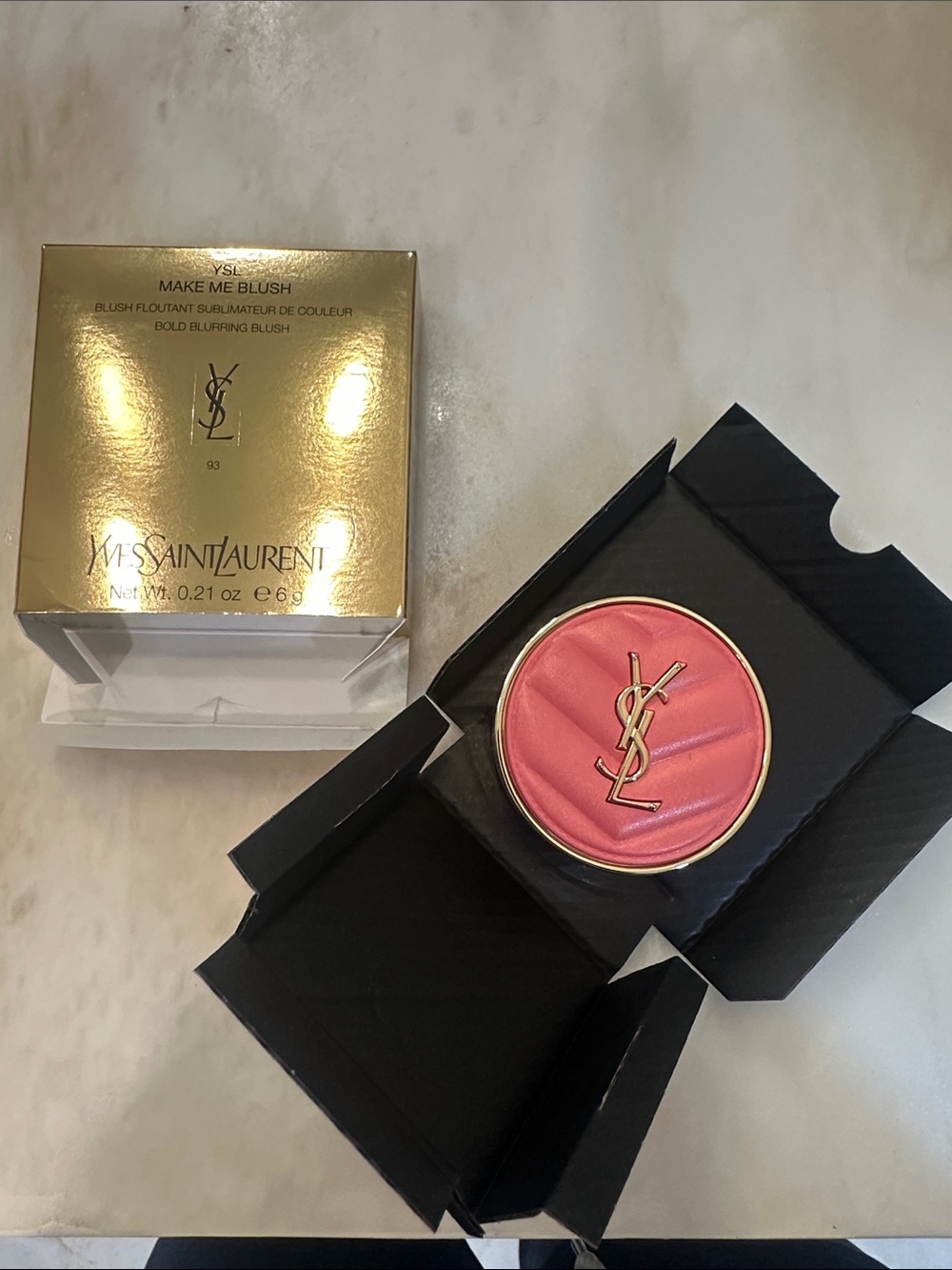 Yves Saint Laurent Make Me Blush — Warm Coral Pink Blush